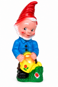 Kunststof tuinkabouter met gieter (27cm)