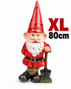 Grote tuinkabouter met schep 80cm