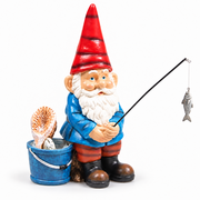 Vissende kabouter met hengel (12cm)