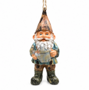 Kleine kabouter gieter hangend aan koord (10cm)