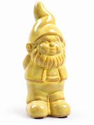 Kabouter keramiek geel (15cm)