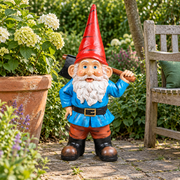 Grote tuinkabouter met bijl 80cm