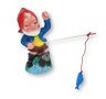 Tuinkabouter met vishengel (kunststof) 31 cm