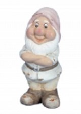 Tuinkabouter pastel: armen over elkaar (13cm)