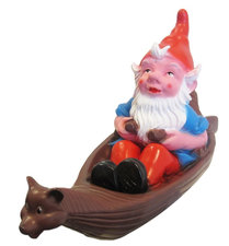 Tuinkabouter in boot (kunststof) 51 cm