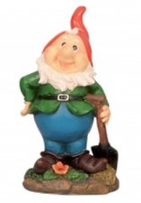 Tuinkabouter schep, rode puntmuts (ca.17,5cm)