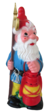 Tuinkabouter als nachtwaker (kunststof) 70cm