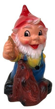 Tuinkabouter met hond (kunststof) 20cm