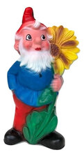 Tuinkabouter met zonnebloem (kunststof) 41cm