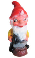 Tuinkabouter als smid (kunststof) 14 cm