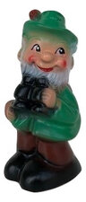 Tuinkabouter boswachter/jager (kunststof) 14cm