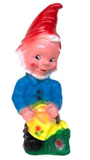 Tuinkabouter met gietertje (kunststof) 27 cm