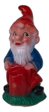 Tuinkabouter met gieter (kunststof) 14cm