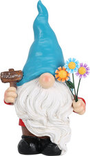 Kabouter met blauwe puntmuts 23cm