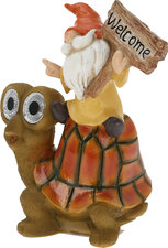 Tuinkabouter Solar: Kabouter op schildpad