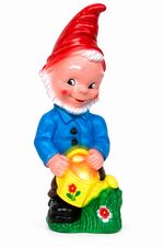 Kunststof tuinkabouter met gieter (27cm)