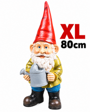 Grote tuinkabouter met gieter 80cm
