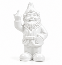 Kabouter middelvinger wit (10cm)