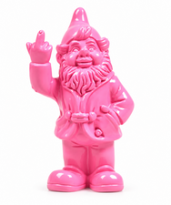 Kabouter middelvinger roze (10cm)