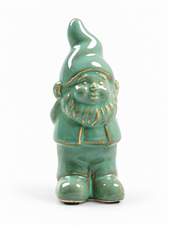 Kabouter keramiek groen (15cm)