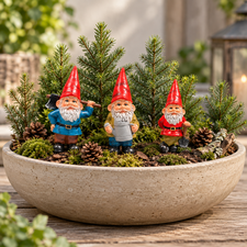 Kleine kabouter: Werkkabouter schep (8cm) met prikpin
