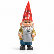 Kleine kabouter: Werkkabouter gieter (8cm) met prikpin